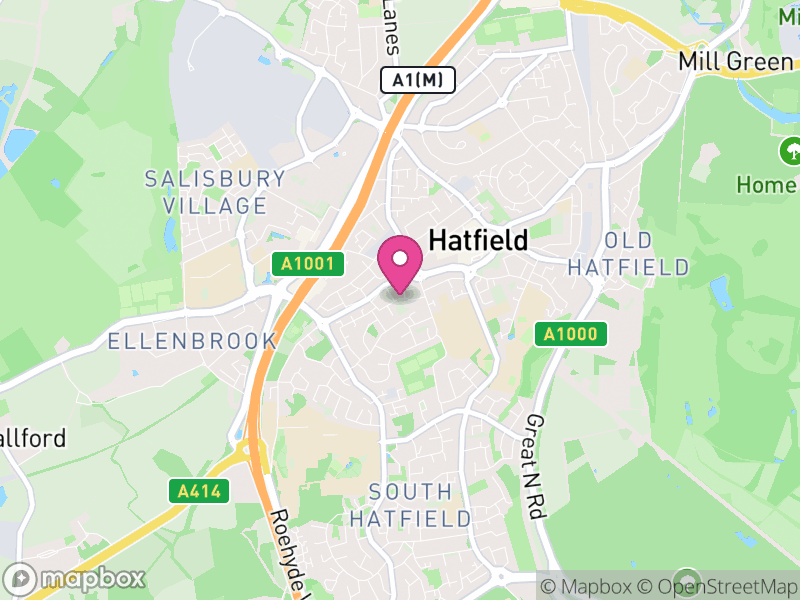 Map of AL10 Estate Agents