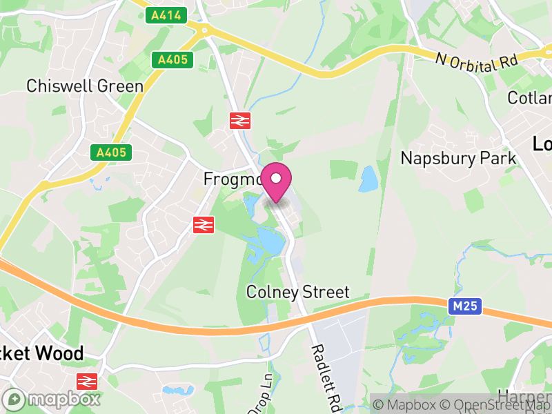 Map of AL2 Estate Agents