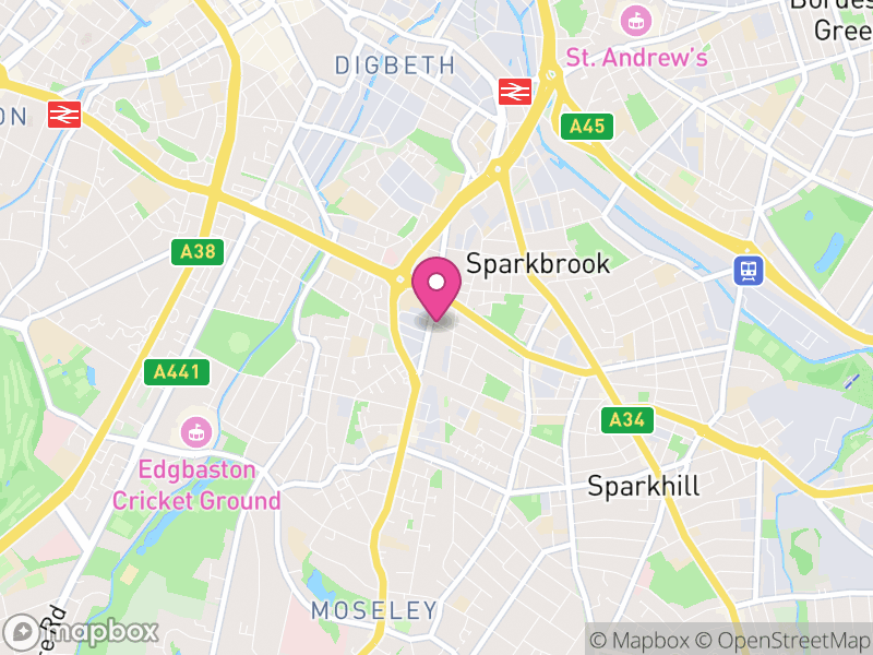 Map of B12 Estate Agents