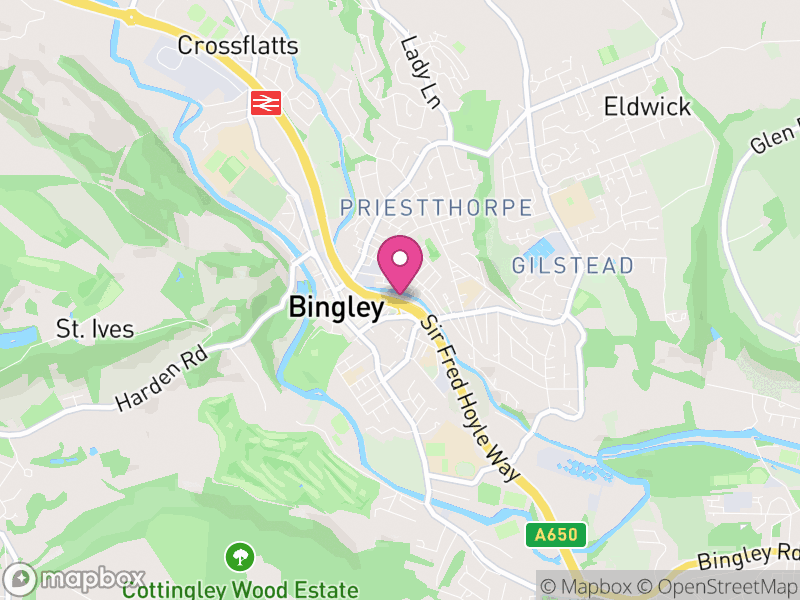 Map of BD16 Estate Agents