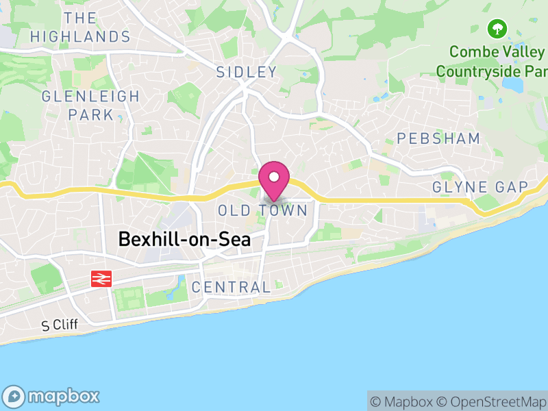 Map of Bexhill Estate Agents