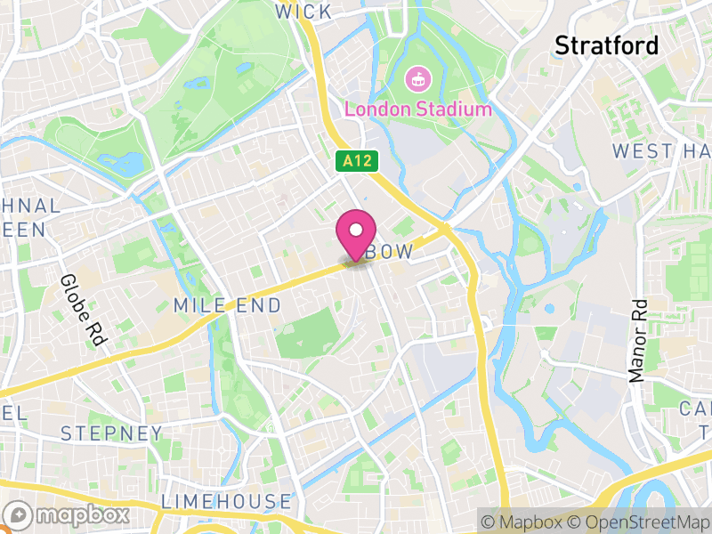 Map of BOW Estate Agents