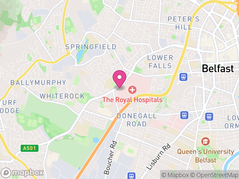 Map of BT12 Estate Agents