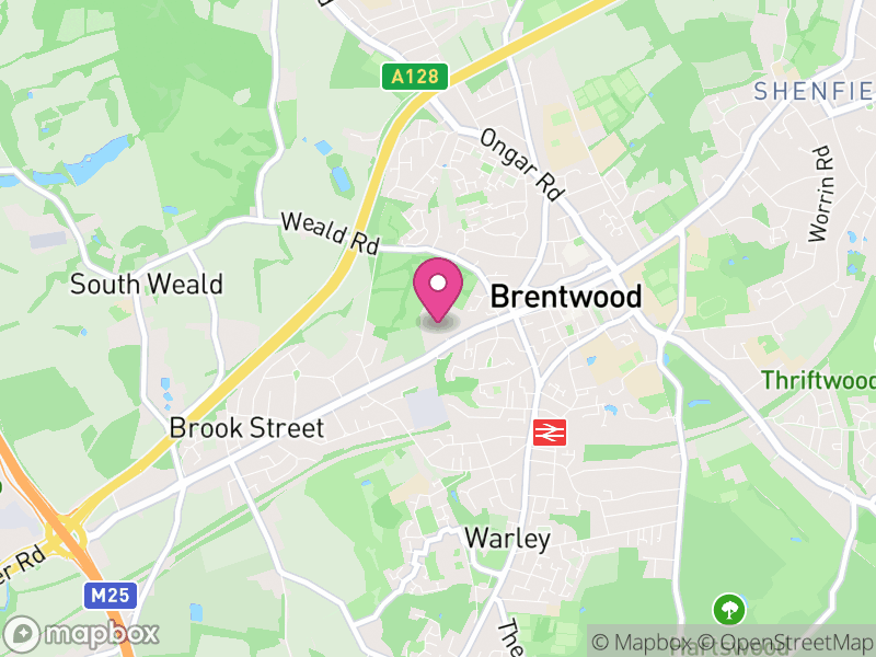 Map of CM14 Estate Agents