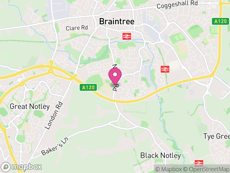 Map of CM77 Estate Agents