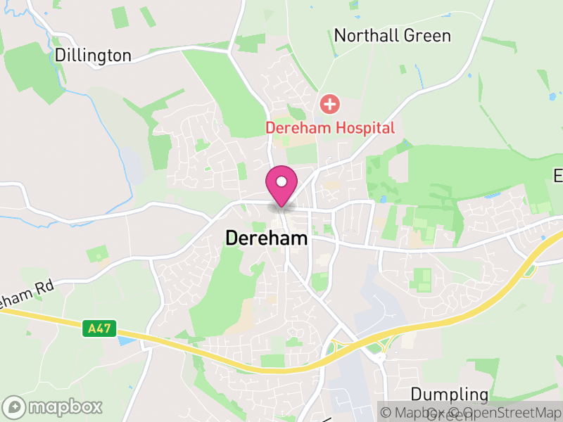 Map of Dereham Estate Agents