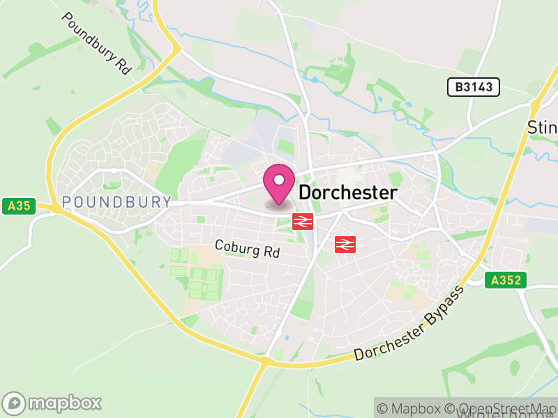 Map of DT1 Estate Agents