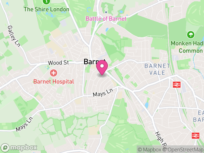 Map of EN5 Estate Agents