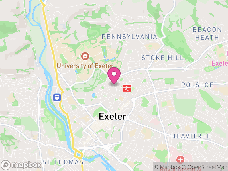 Map of EX4 Estate Agents