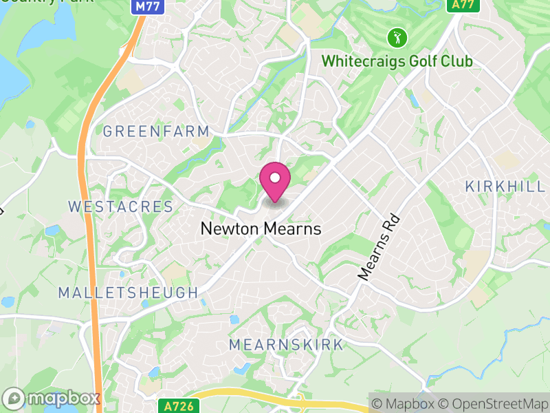 Map of G77 Estate Agents