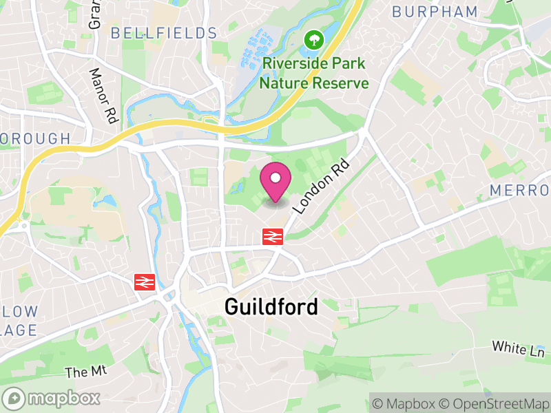 Map of GU1 Estate Agents