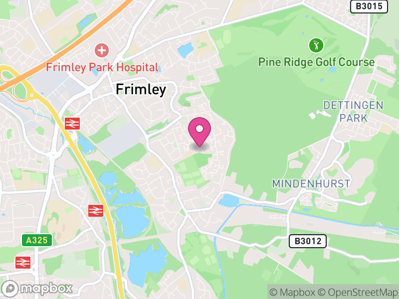 Map of GU16 Estate Agents