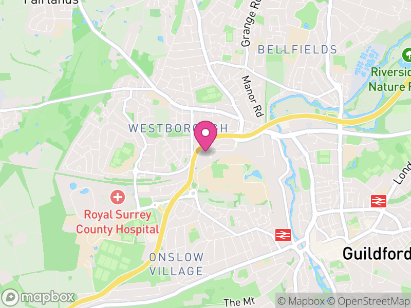 Map of GU2 Estate Agents