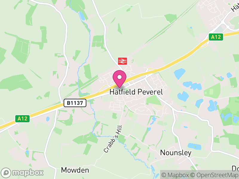 Map of Hatfield Peverel Estate Agents