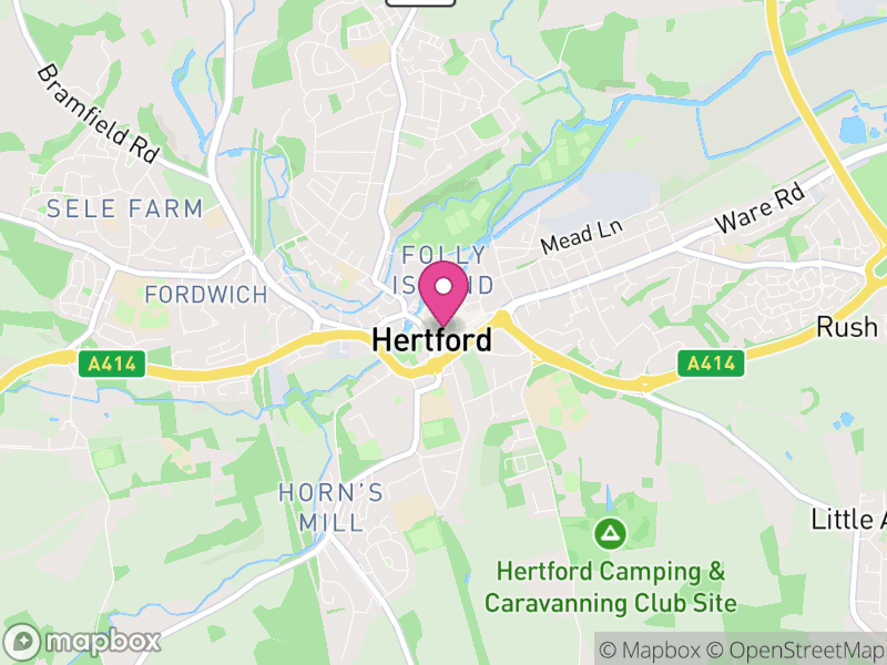 Map of Hertford Estate Agents