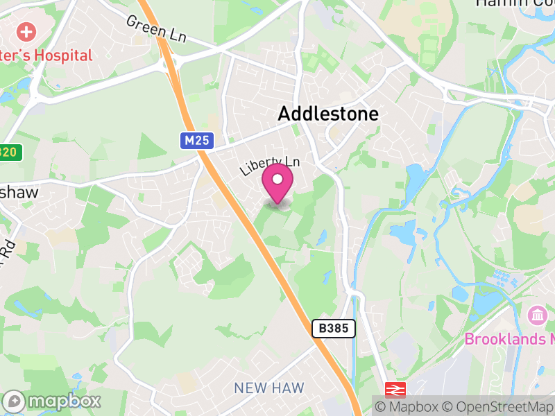 Map of KT15 Estate Agents