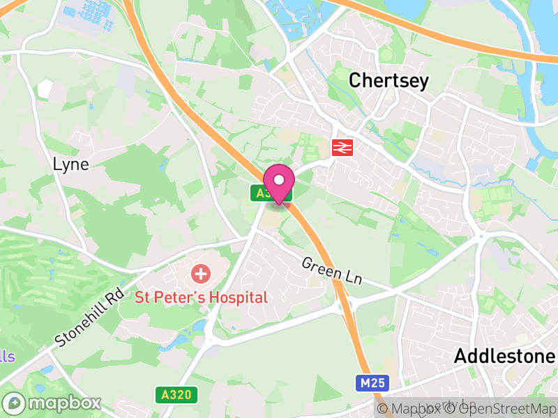 Map of KT16 Estate Agents