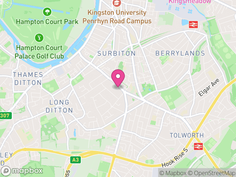 Map of KT6 Estate Agents