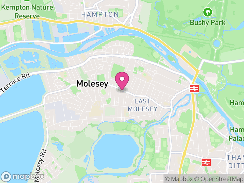 Map of KT8 Estate Agents