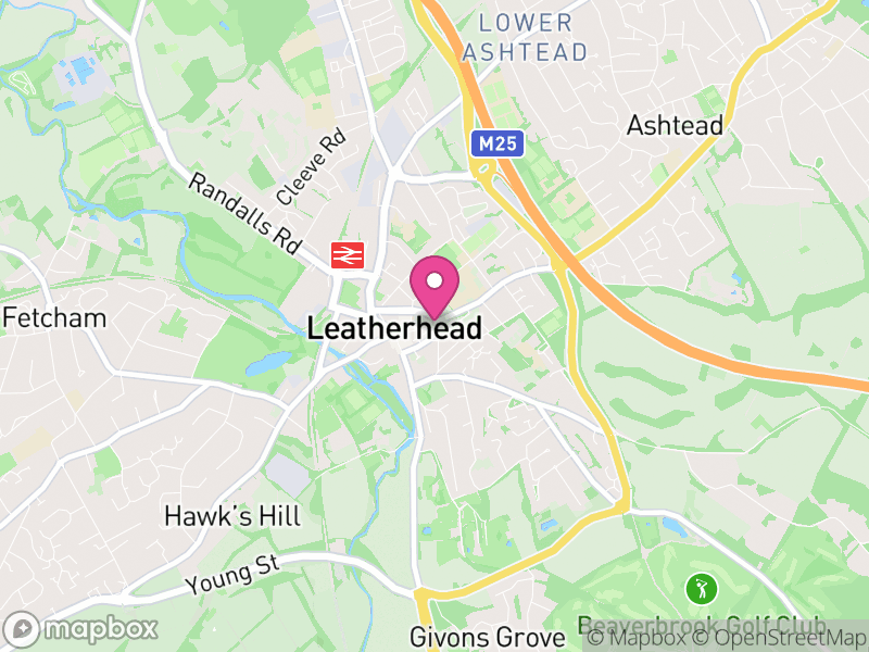 Map of Leatherhead Estate Agents