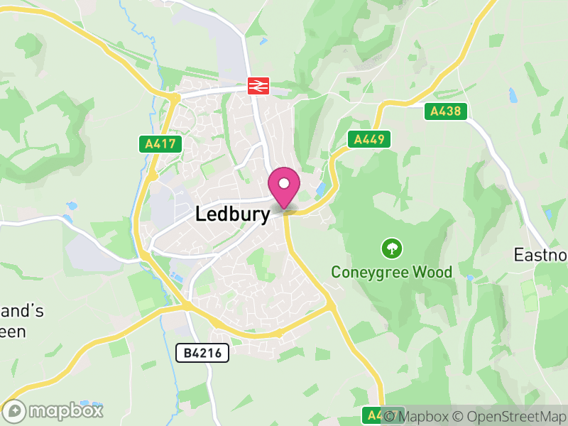 Map of Ledbury Estate Agents