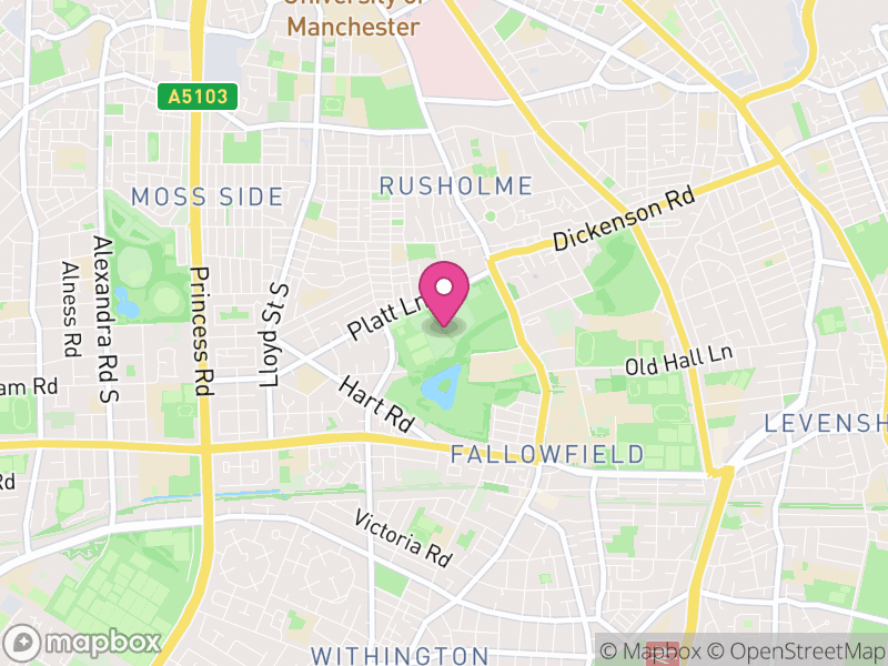 Map of M14 Estate Agents