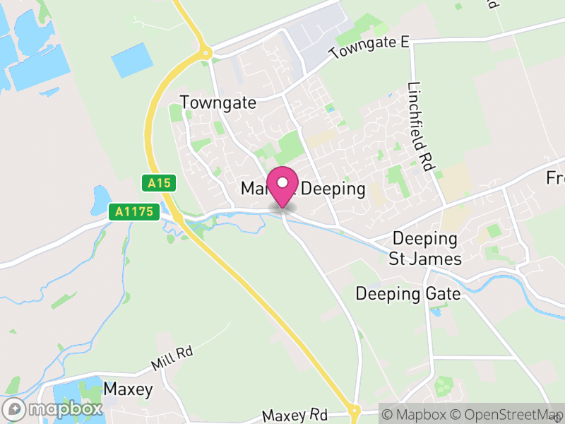 Map of Market Deeping Estate Agents