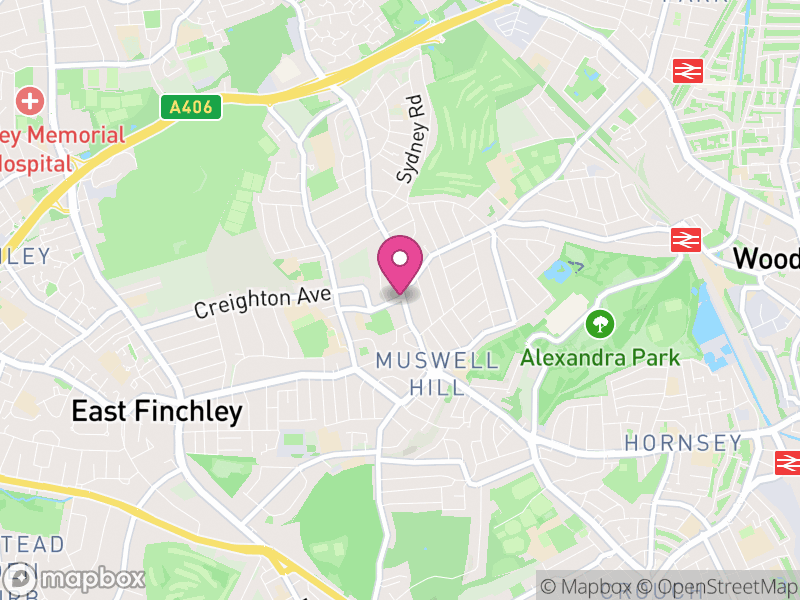 Map of N10 Estate Agents