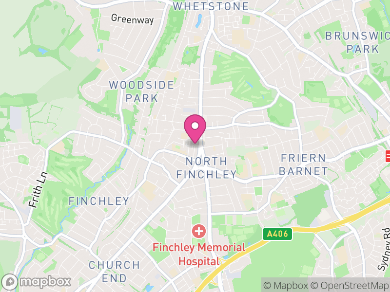 Map of N12 Estate Agents