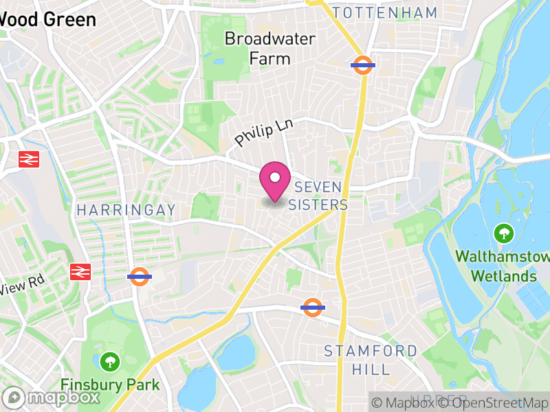 Map of N15 Estate Agents