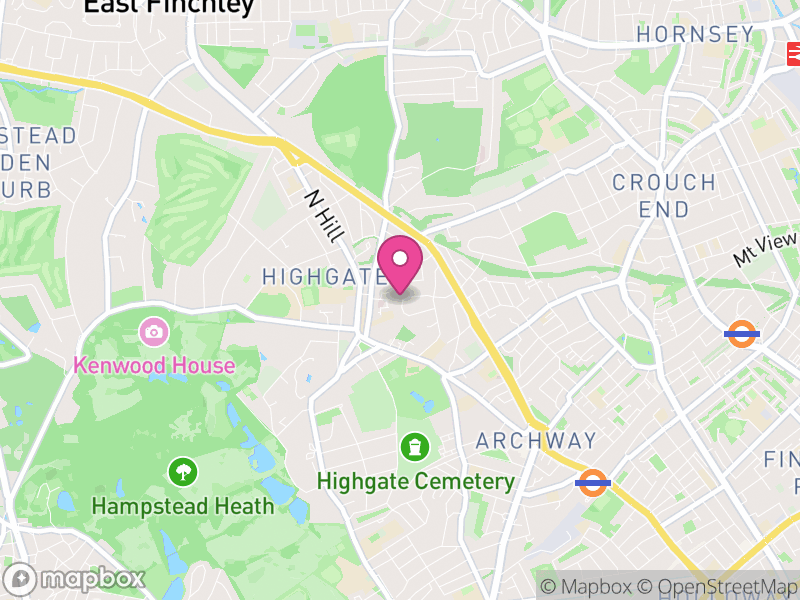 Map of N6 Estate Agents