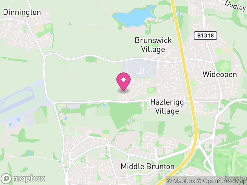 Map of NE13 Estate Agents