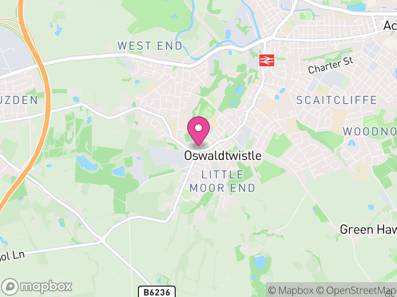 Map of Oswaldtwistle Estate Agents