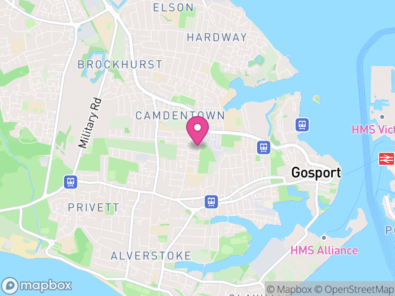 Map of PO12 Estate Agents