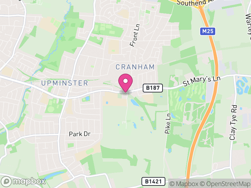 Map of RM14 Estate Agents