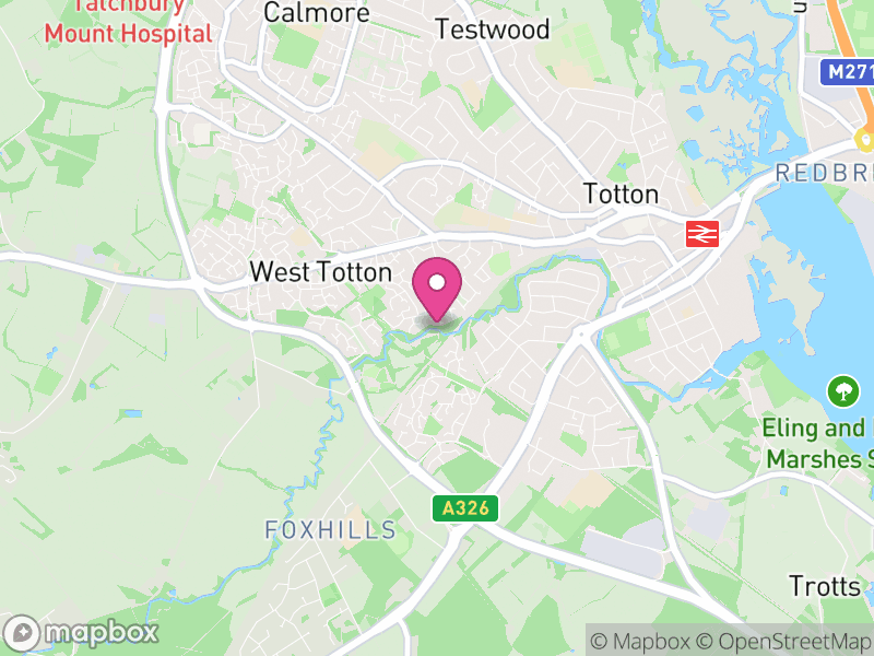 Map of SO40 Estate Agents