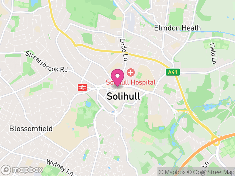Map of Solihull Estate Agents