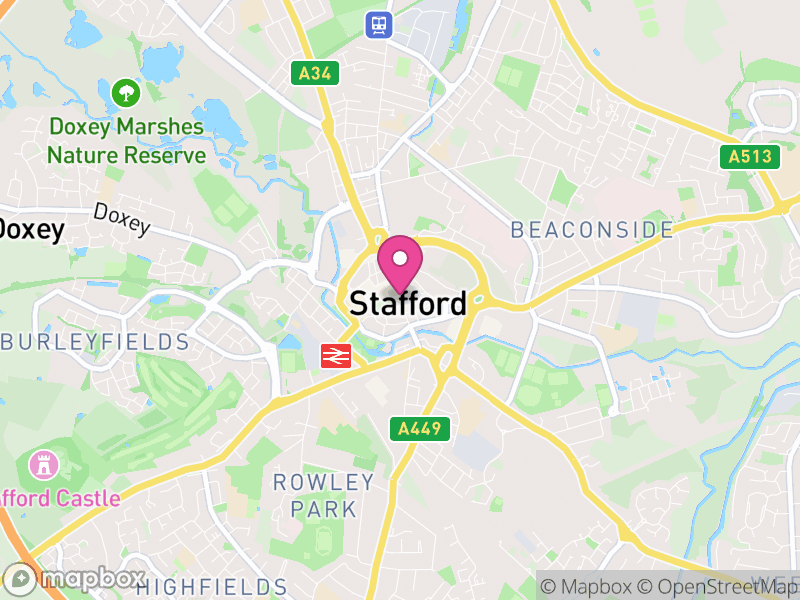 Map of Stafford Estate Agents