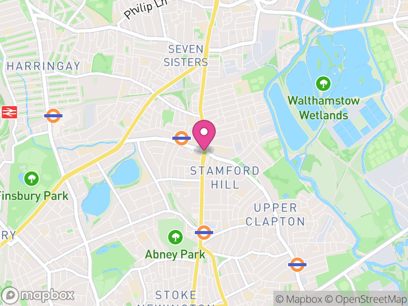Map of Stamford Hill Estate Agents