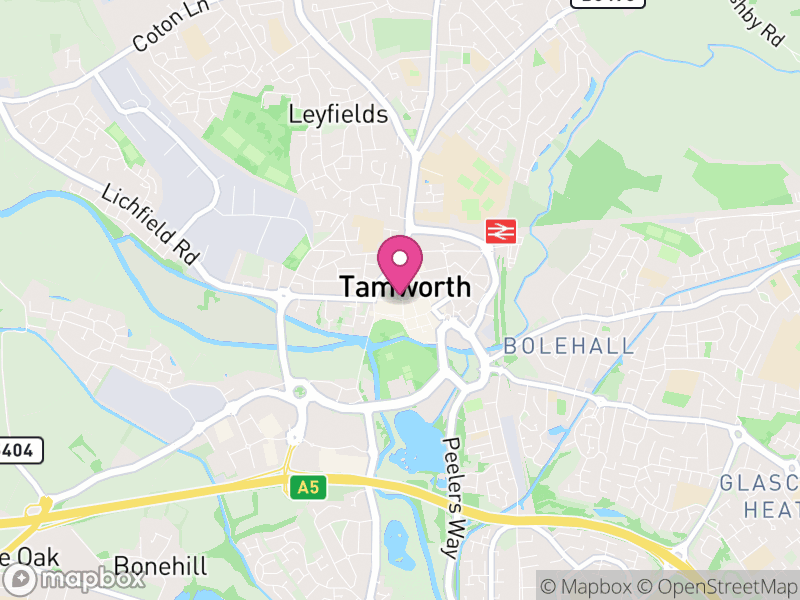 Map of Tamworth Estate Agents