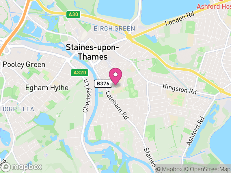 Map of TW18 Estate Agents