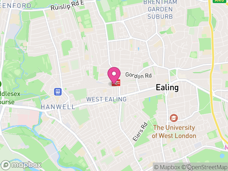 Map of W13 Estate Agents