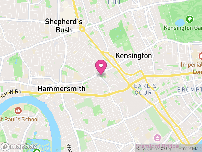 Map of W14 Estate Agents