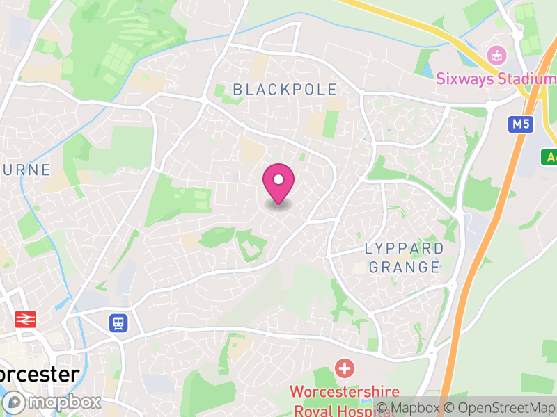 Map of WR4 Estate Agents