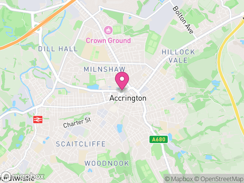 Map of Accrington Letting Agents