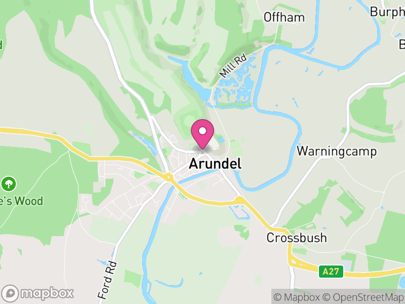 Map of Arundel Letting Agents