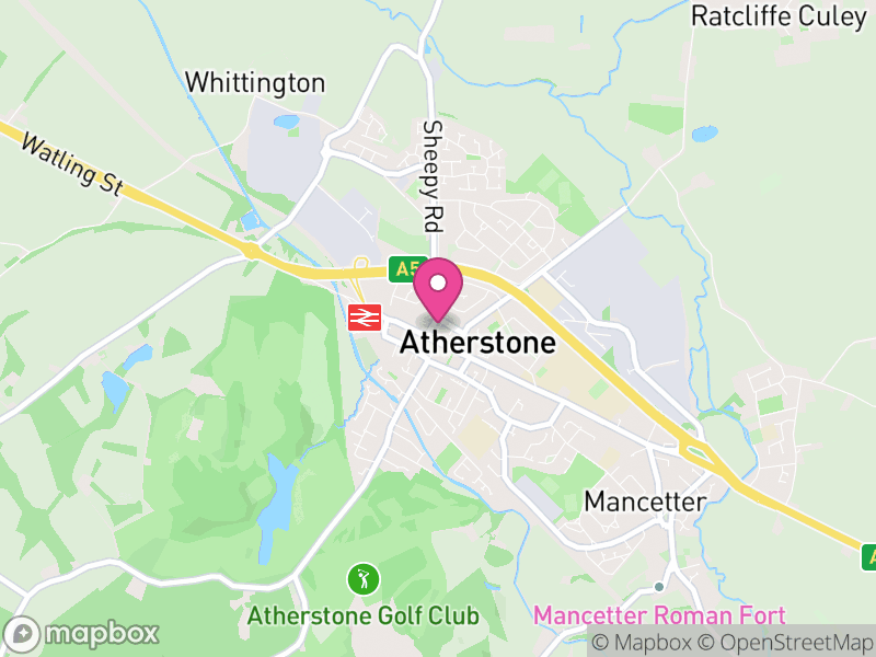 Map of Atherstone Letting Agents