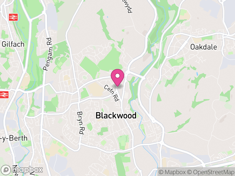 Map of Blackwood Letting Agents
