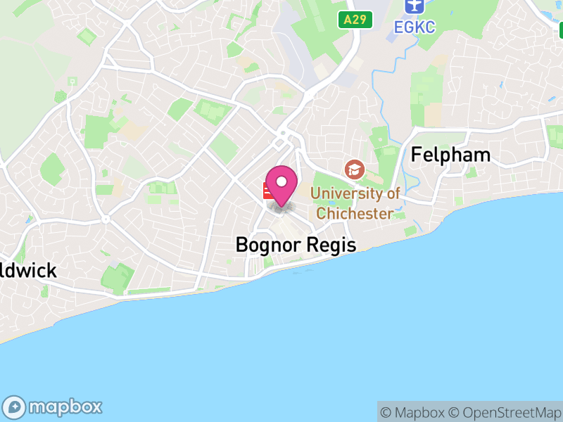 Map of Bognor Regis Letting Agents