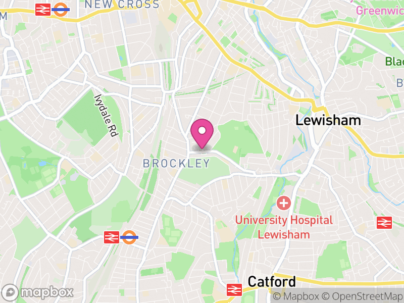 Map of Brockley Letting Agents